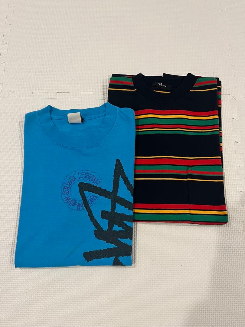 old stussy 黒タグ　Tシャツ　２枚セット