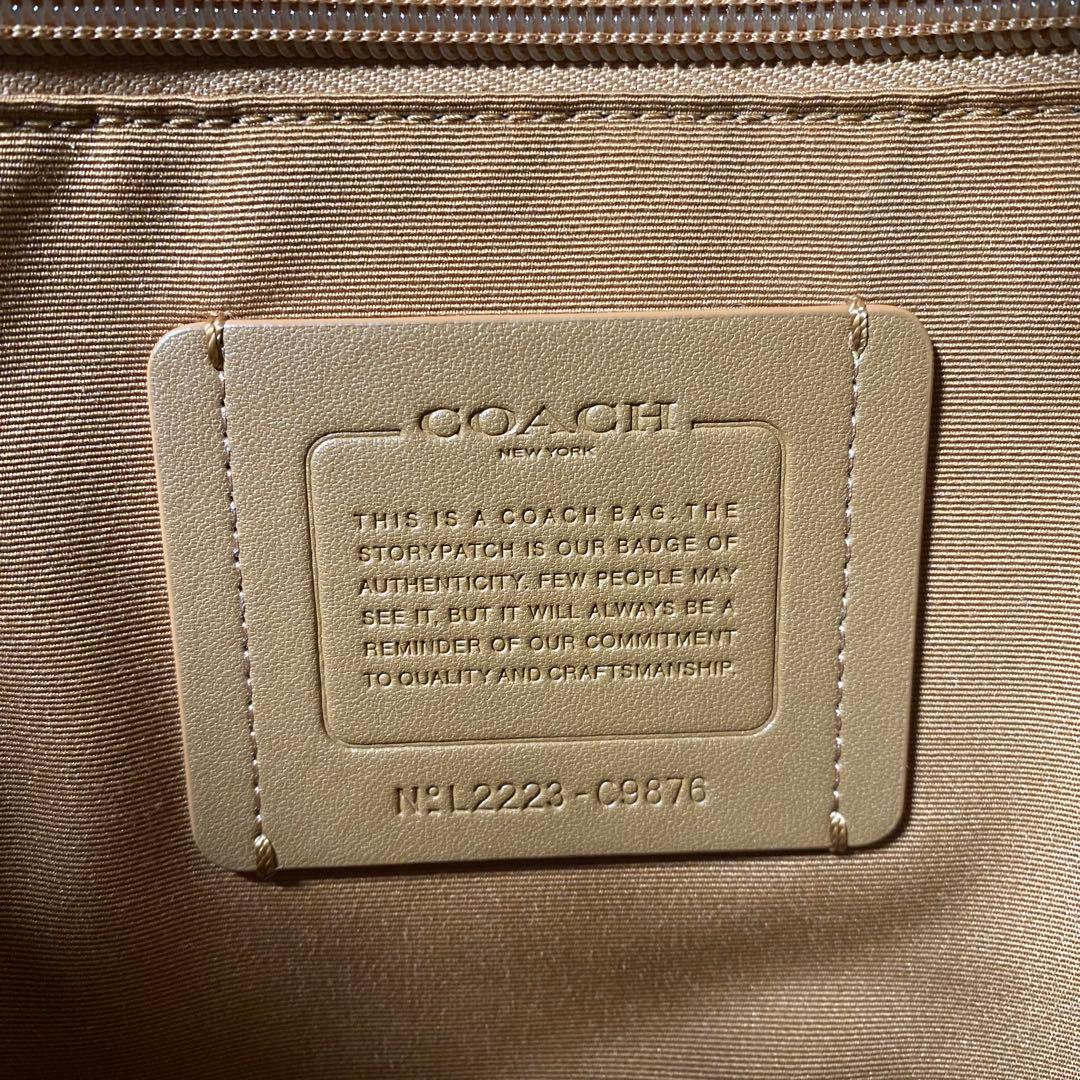 【未使用】COACH コーチ トートバッグ 本革 サリバン C9876 イエロー