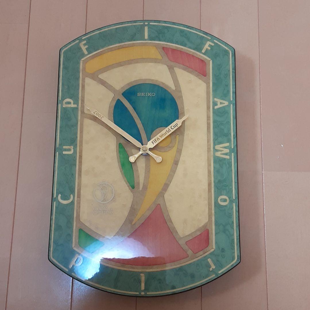 2002サッカー日韓ワールドカップ記念置き時計