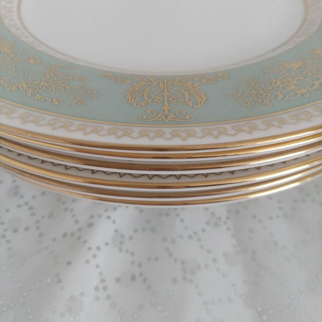 ウェッジウッド　コロンビア セージグリーン プレート 6枚 