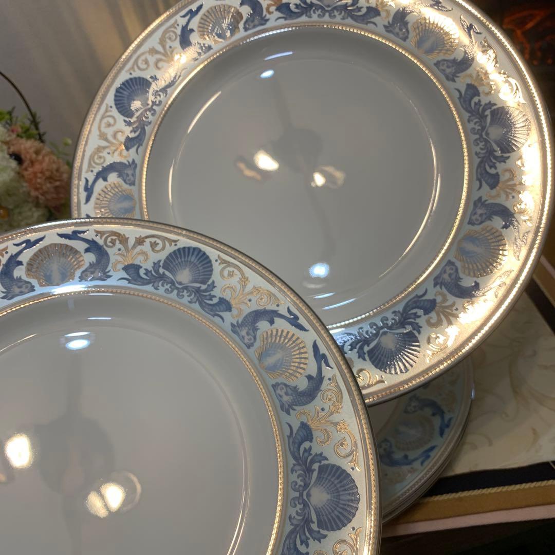 希少　ウェッジウッド ドルフィン　プレート　27cm ディナープレート　6枚