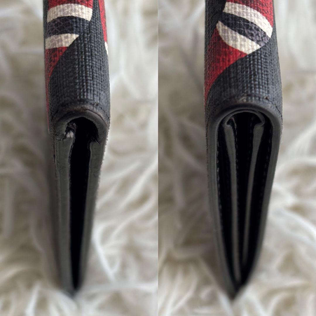 【超人気 美品】グッチ　折財布　札入れ　カードケース　スネーク　GGスプリーム