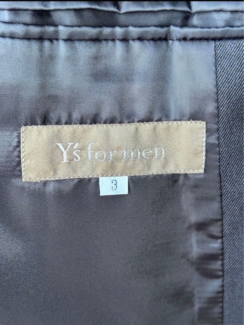 美品◆Y's for men 90's ロングチェスターコート　ブラック