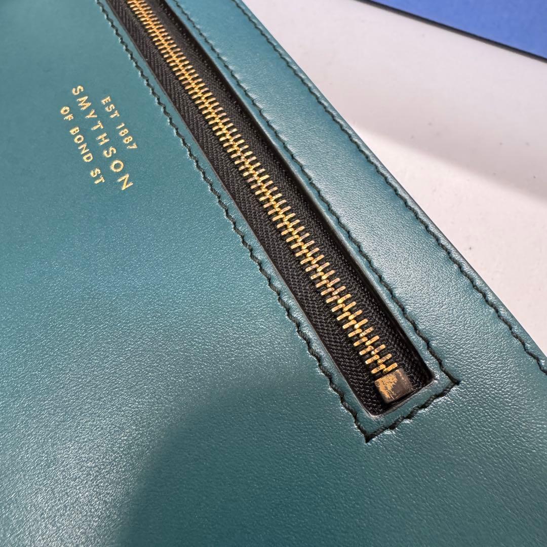 Smythson スマイソン ダブルジップ 長財布