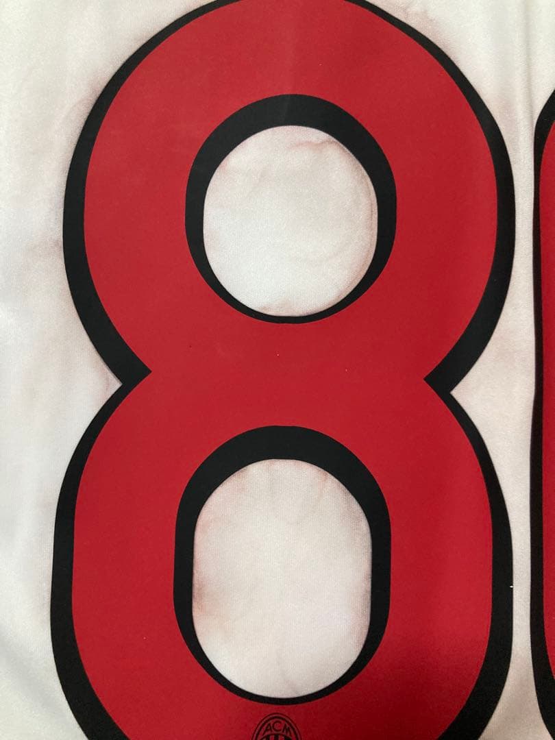 【新品】ACミラン09-10アウェイ長袖支給品ユニフォーム80番ロナウジーニョ