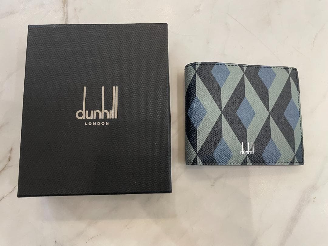 新品 Dunhill カドガン エンジンターン 二つ折り財布 ダンヒル