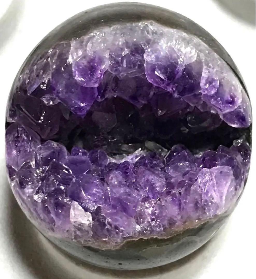 美品　ウルグアイ産　アメジスト　笑口　ドーム　約５８mm