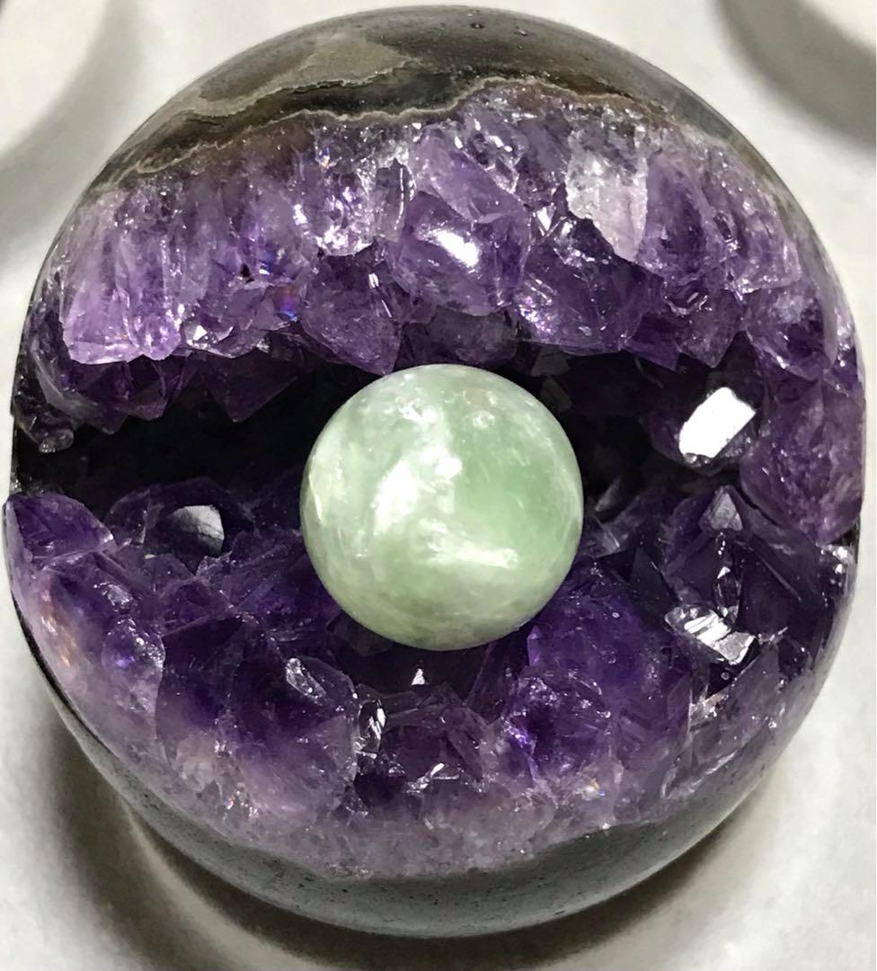 美品　ウルグアイ産　アメジスト　笑口　ドーム　約５８mm