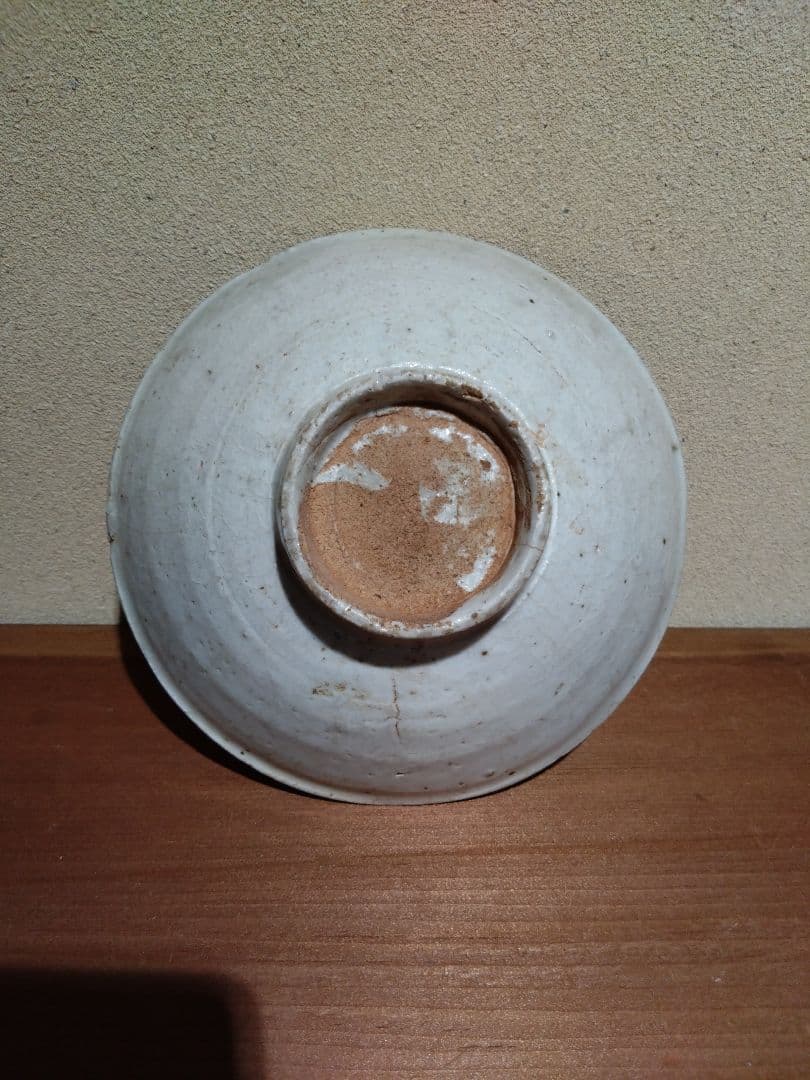 珠光青磁 平茶碗 米色青磁