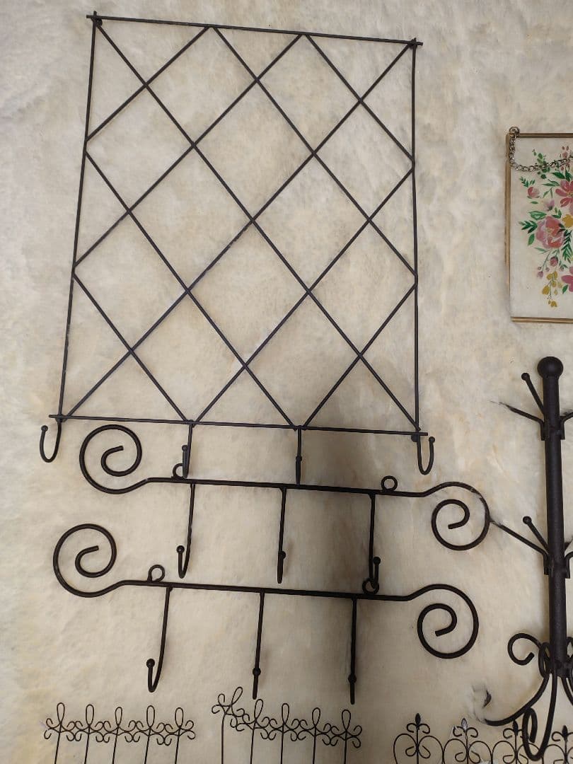 金属製ツリー型スタンドとミニジョウロのセット