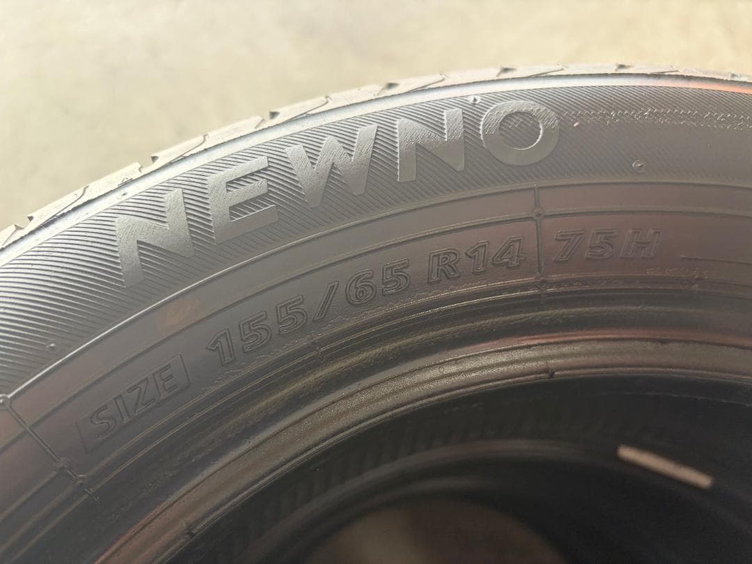 155/65R14 ブリヂストン NEWNO 日本製 中古タイヤ 4本セット