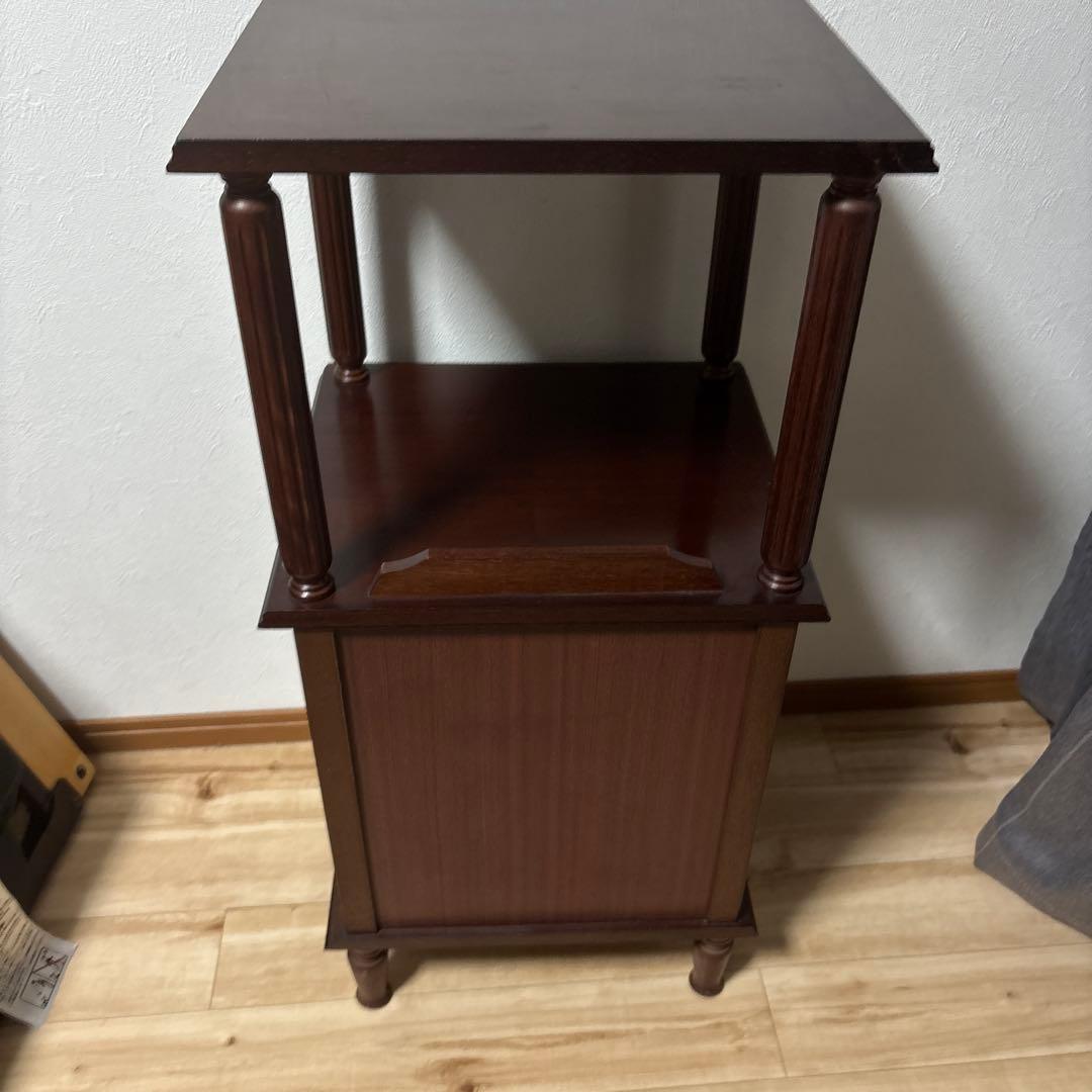 アヤノクラフト　3段引き出し付き　アンティーク　サイドテーブル　木製　最安値