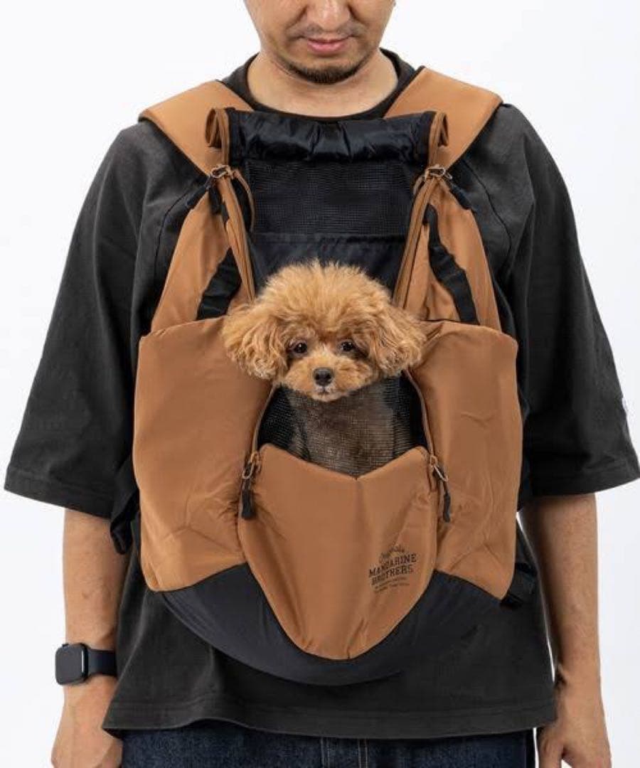 【美品】MANDARINEBROTHERSキャリーバッグ前抱き&背負い 2way