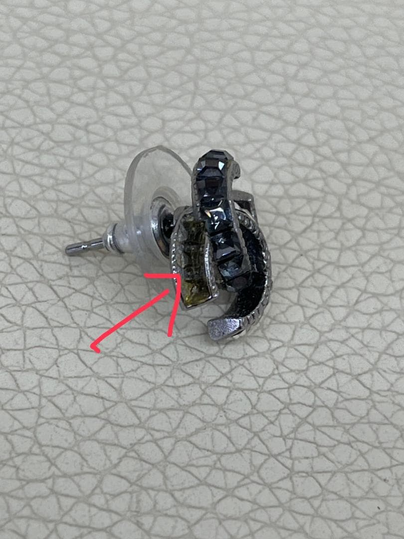 CHANEL シャネル ピアス 14P ココマーク シルバー×ブラック　 903