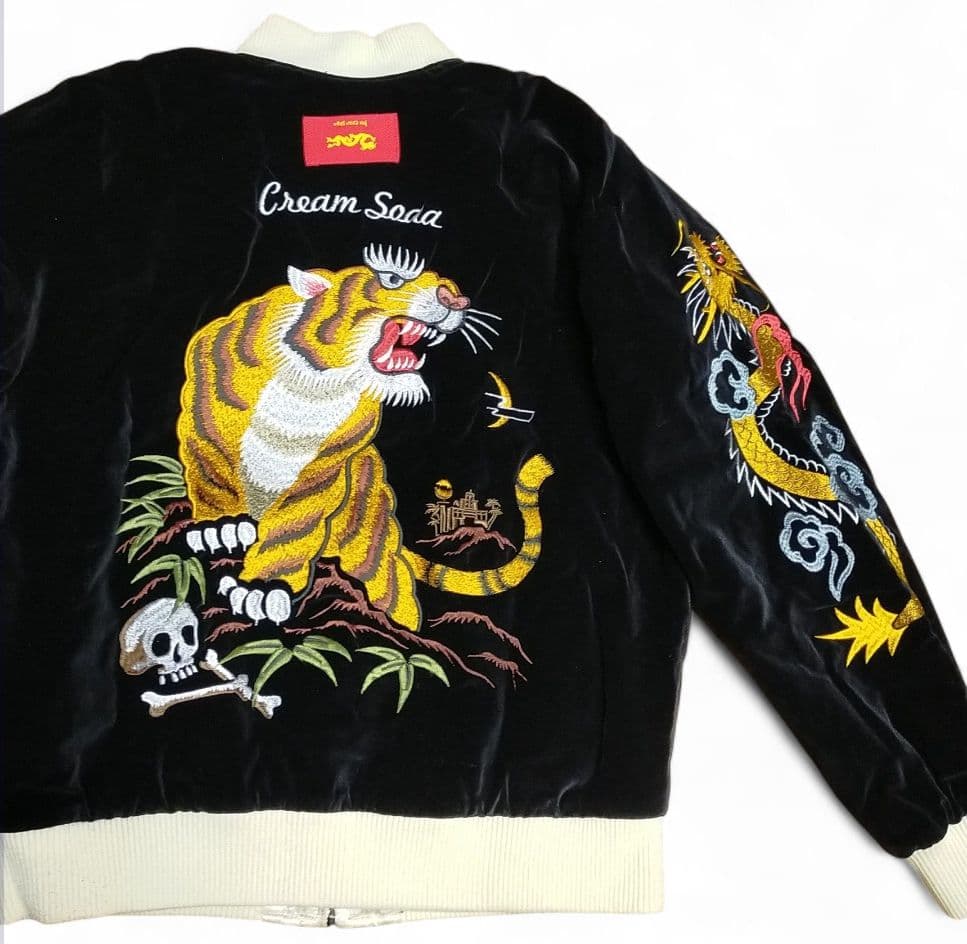レア ★ CREAMSODA 別珍 スカジャン 40周年 リバーシブル ★F41