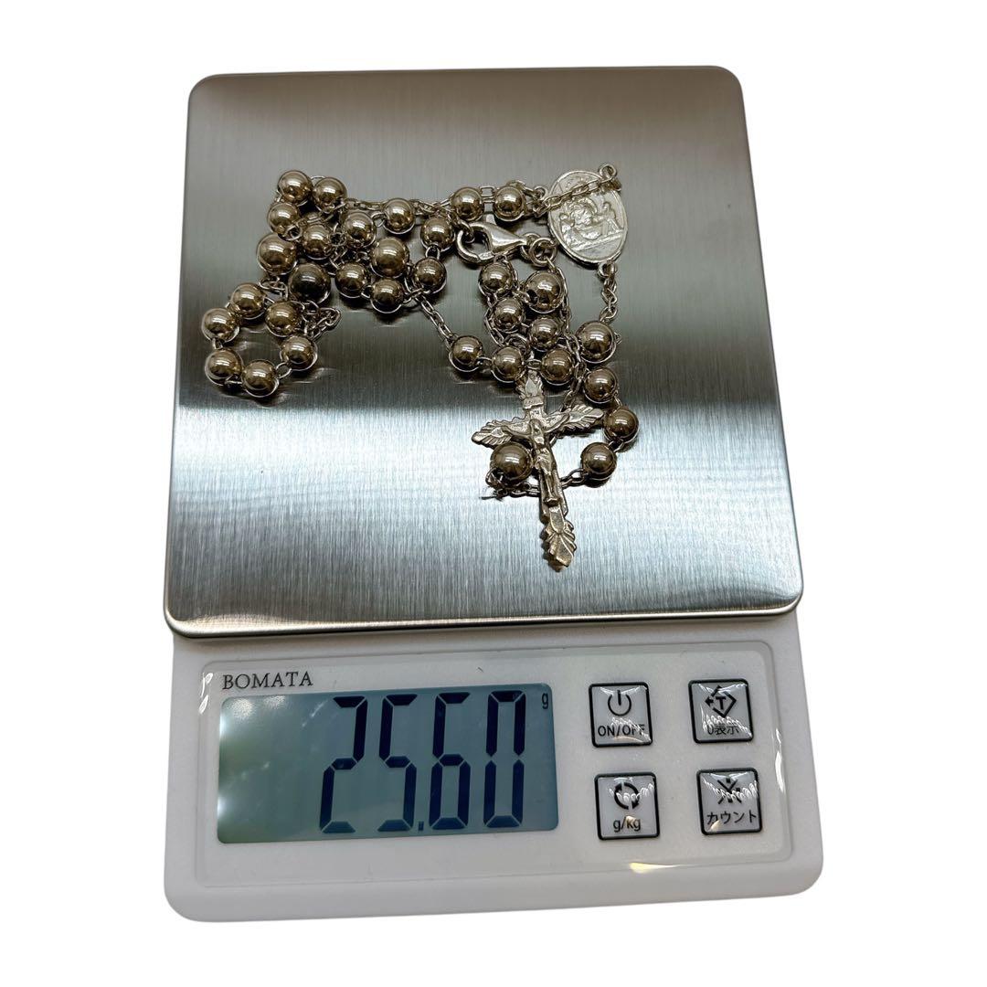 極美品✨ドルチェ&ガッバーナ ロザリオ シルバー ネックレス