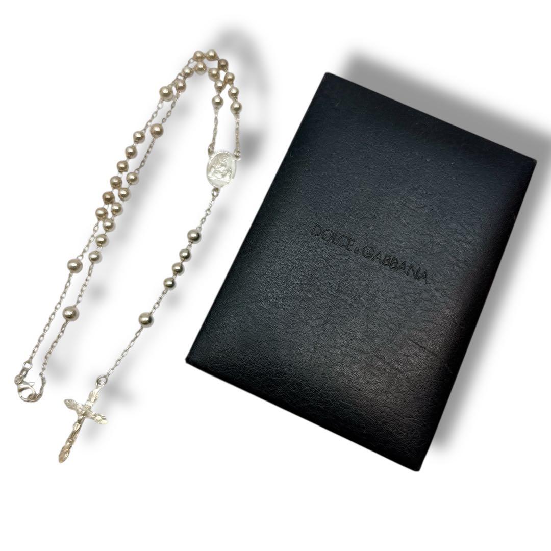 極美品✨ドルチェ&ガッバーナ ロザリオ シルバー ネックレス