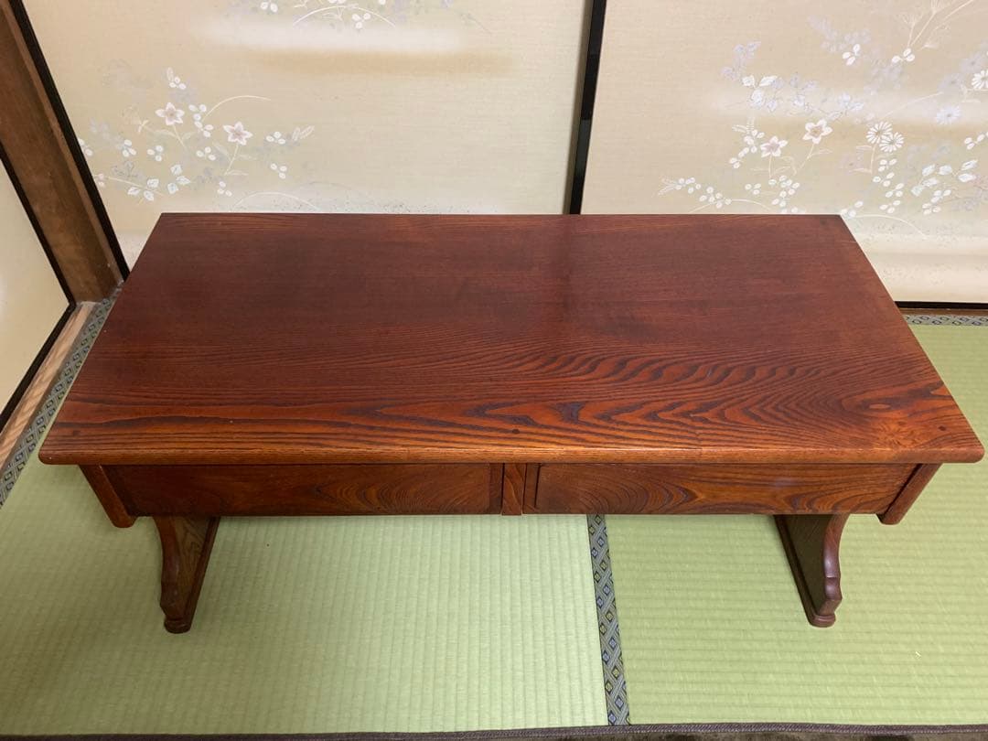 和風　松本伝統 引き出し付き座卓