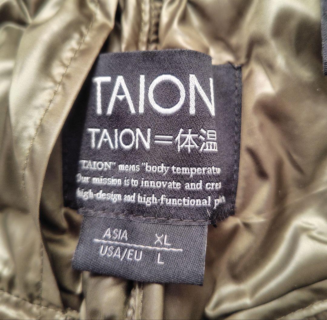 TAION ダウンパンツ カーキXL