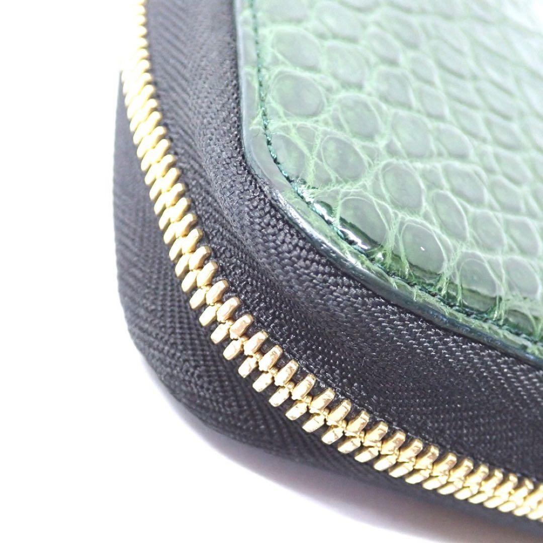 ま*る様 池田工芸 ティラノクロコダイル 緑　財布 80周年記念クロコ