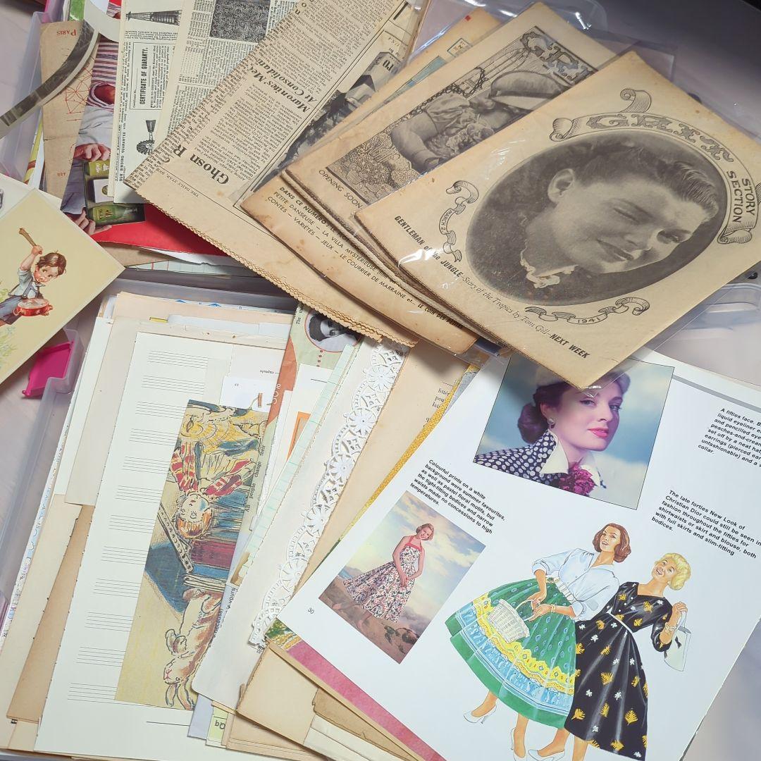 棚付き 海外紙もの ヴィンテージセット アンティーク まとめ売り