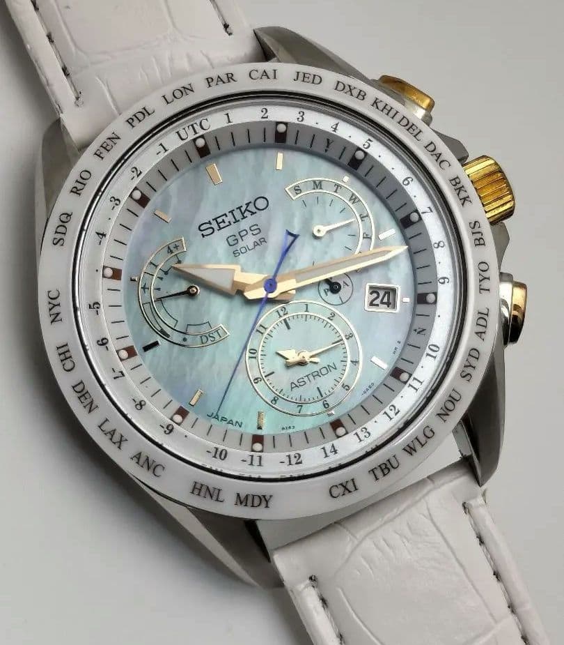 希少人気モデル　新品ベルト　セイコー　GPS 　　8X53 チタニウム