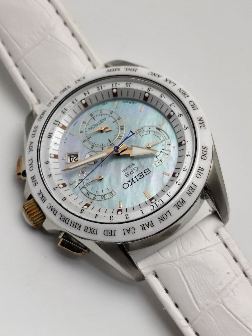 希少人気モデル　新品ベルト　セイコー　GPS 　　8X53 チタニウム