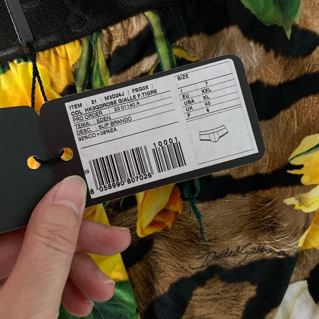 新品 DOLCE & GABBANA フローラルプリント ブリーフ パンツ