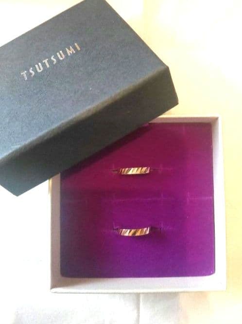 ツツミ k10イエローゴールド フープピアス