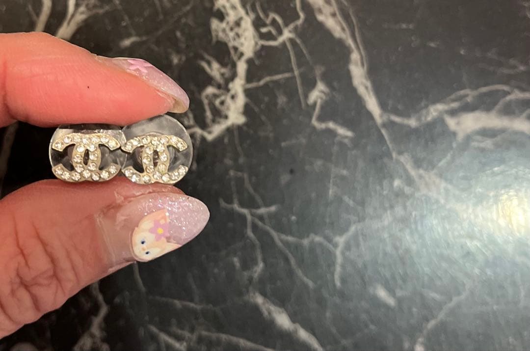 シャネル　CCロゴ　ピアス　ミニサイズ　美品