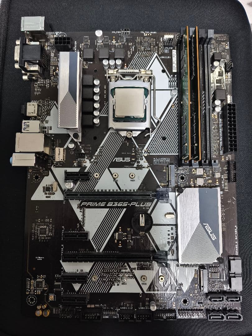 グラフィックボード・グラボ・ビデオカード ASUS PRIME B365-PLUS +i7 9700 +16GB DDR4