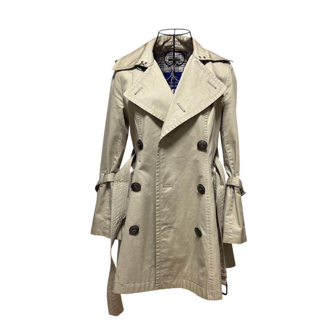 【大特価】 バーバリー ブルーレーベル トレンチ 36 ノバチェック