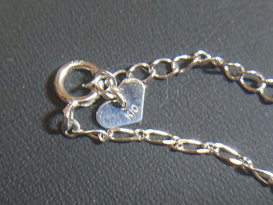 あ様 K10 20〜24cm ブレスレット チェーン 10金 アクアマリン？