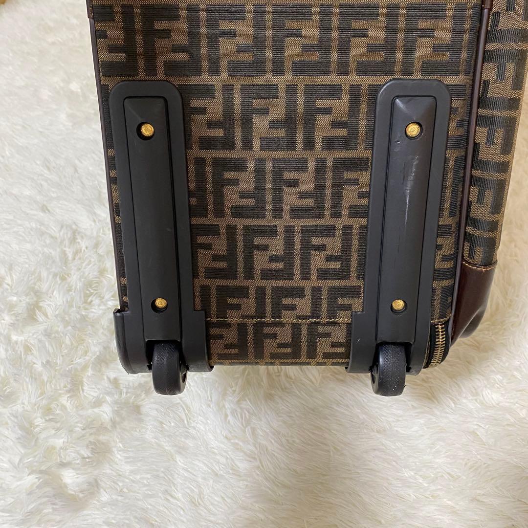 希少✨FENDI ズッカ柄 二輪キャリーバッグ 機内持ち込み スーツケース