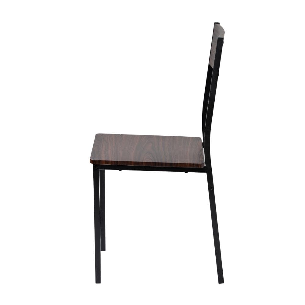 超人気！北欧風ダイニング4点セット　テーブル＋チェア2脚＋ベンチ　BROWN