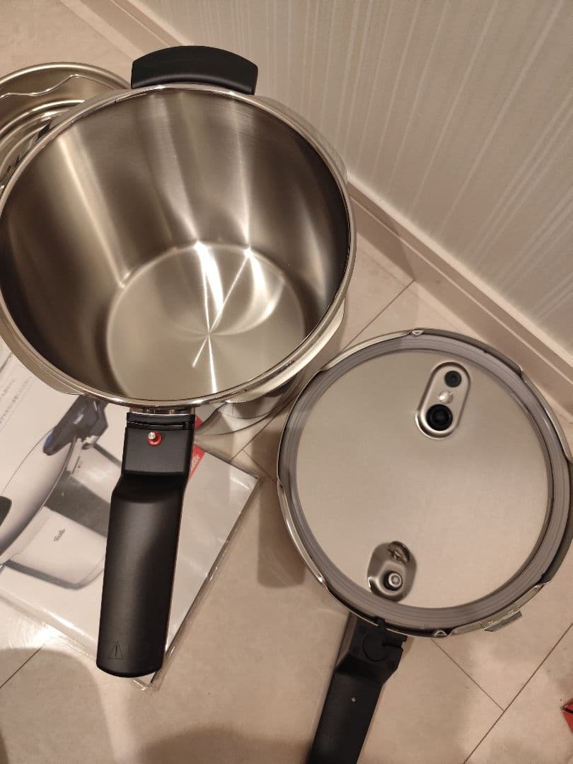 フィスラー Fissler ビタクイック6Lガラス蓋付 スプリング式圧力鍋