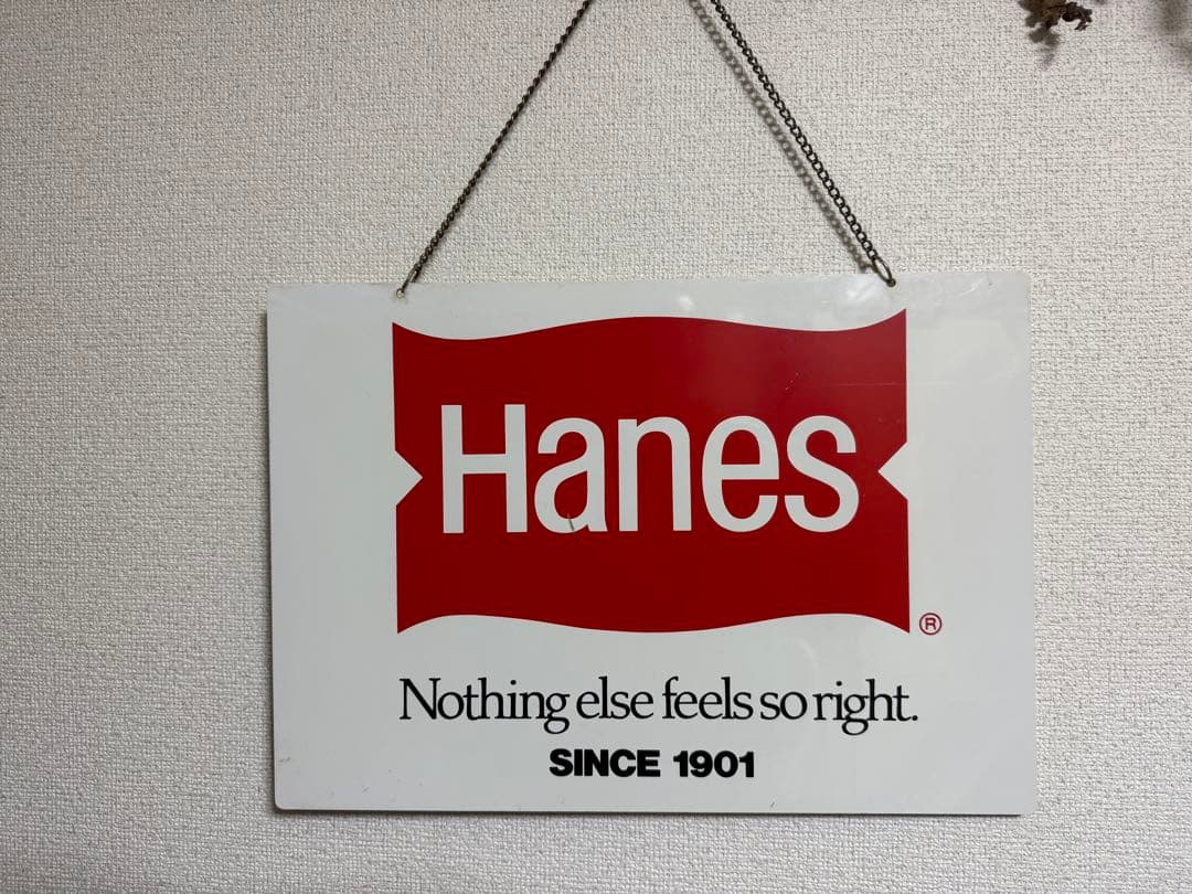 90年代　Hanes 販促看板。