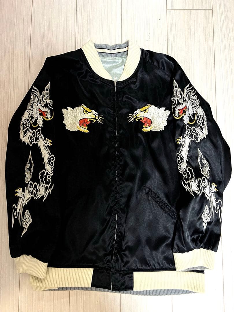 Stussy 25th Anniversary 龍虎 スカジャン　サイズ:L