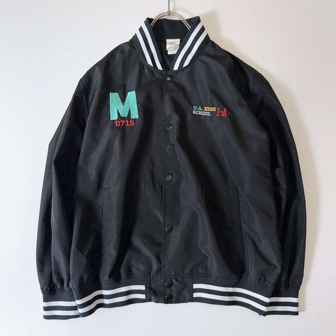 未使用級ꕥヒロアカ 受注生産 限定モデル 緑谷出久 刺繍スタジャン Lサイズ