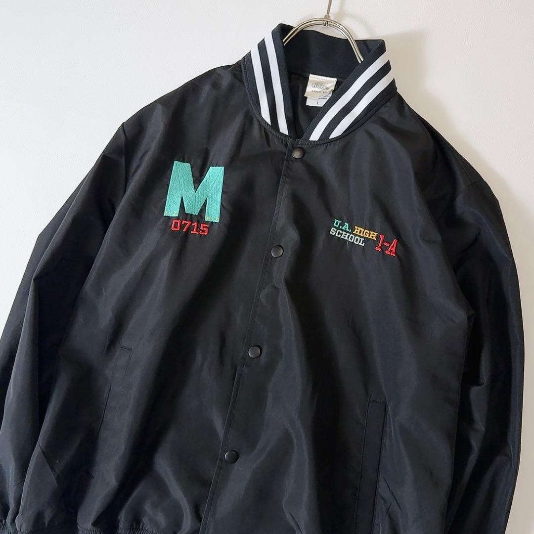 未使用級ꕥヒロアカ 受注生産 限定モデル 緑谷出久 刺繍スタジャン Lサイズ