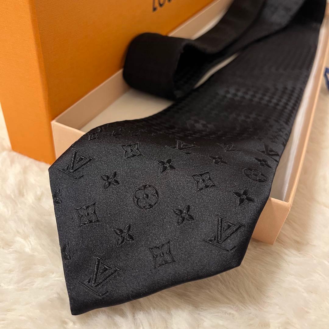 大人気！ルイヴィトン クラヴァットミックス モノグラム ネクタイ 光沢