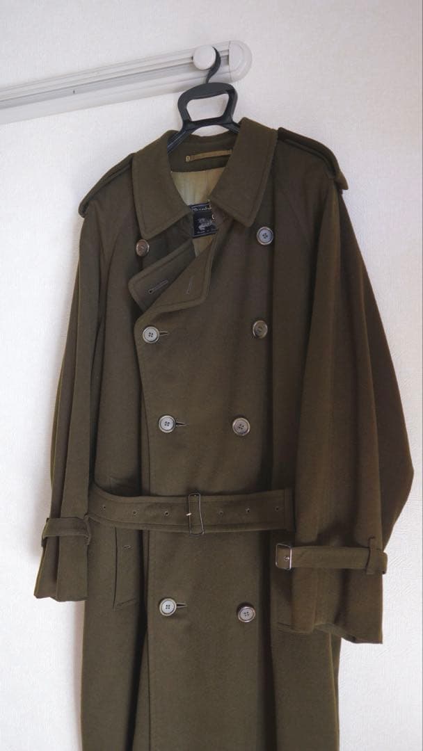 Burberry トレンチコート　ウール　アルパカ　英国製　ヴィンテージ　80s