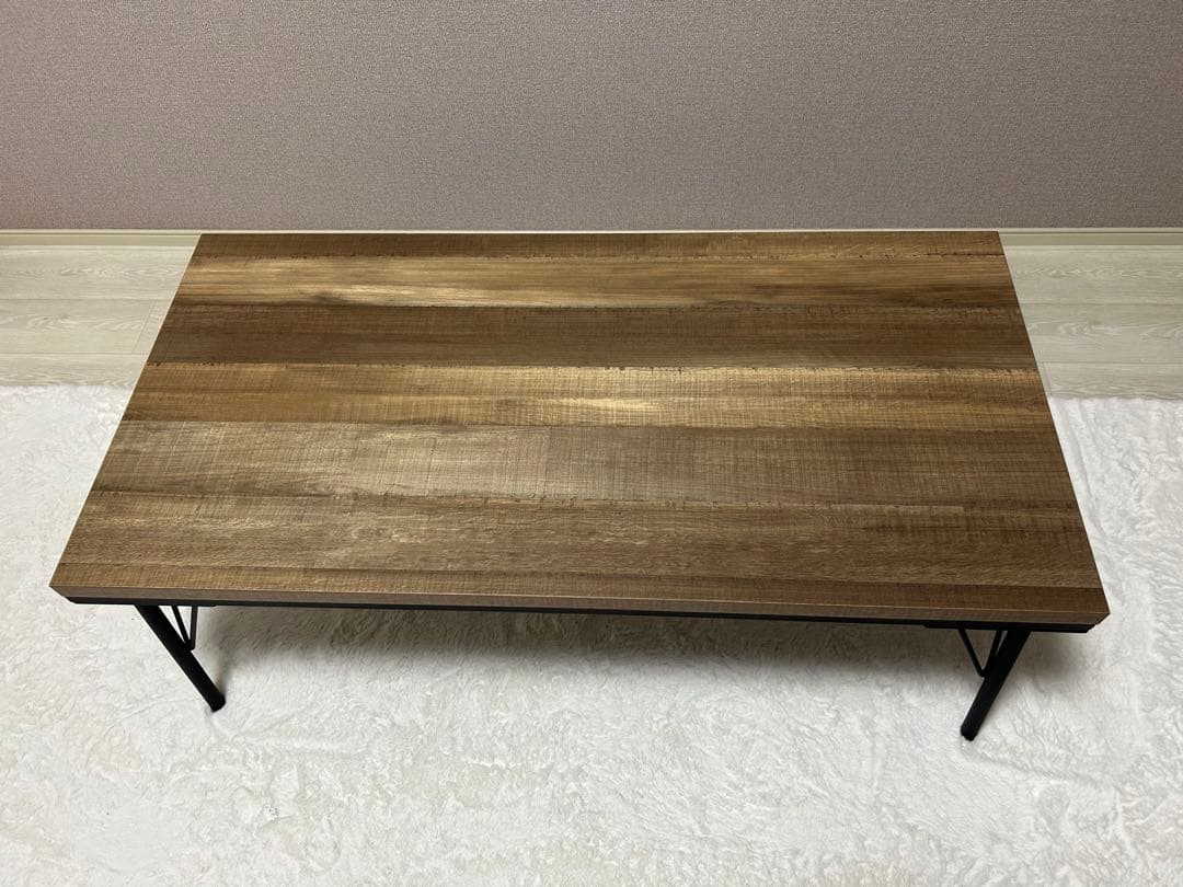 古材風アイアンこたつテーブル