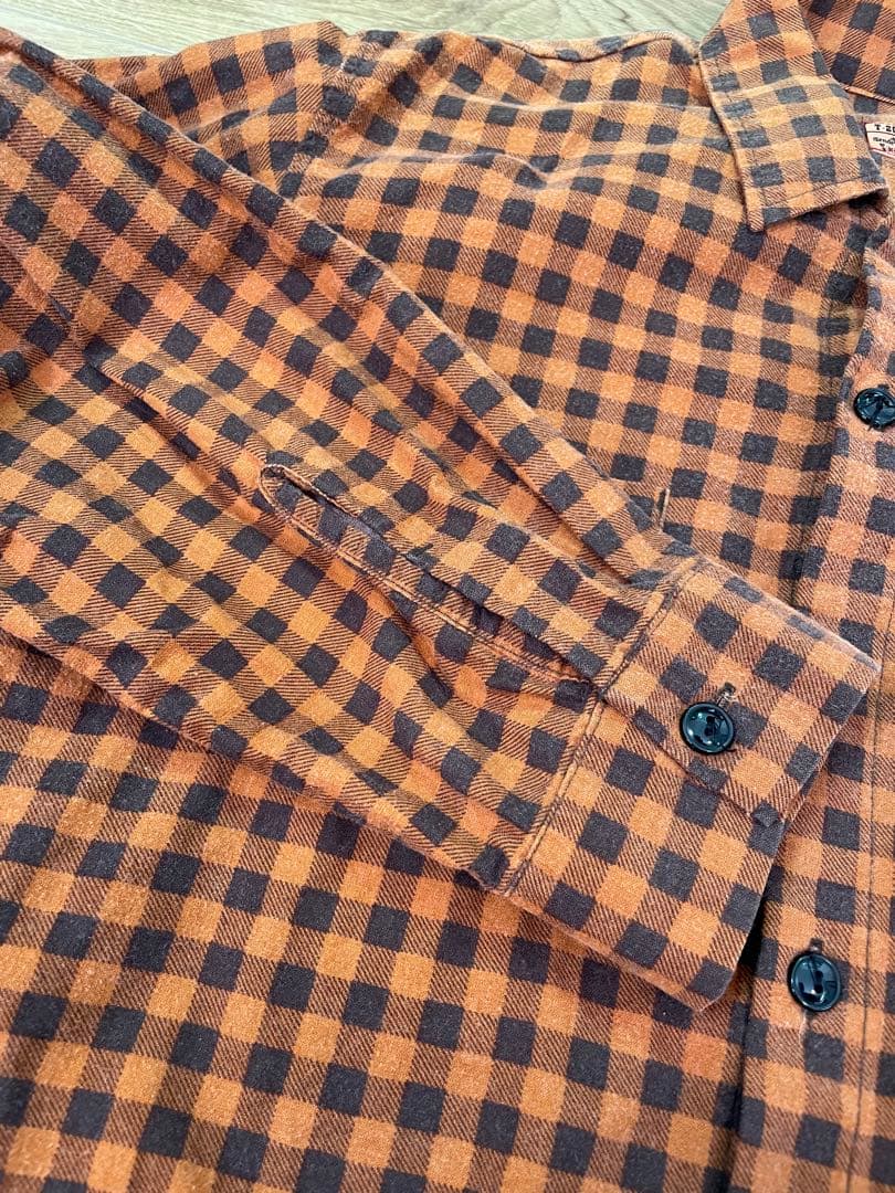 テンダーロイン　ネルシャツ Ｌサイズ　オレンジ　フランネルシャツ