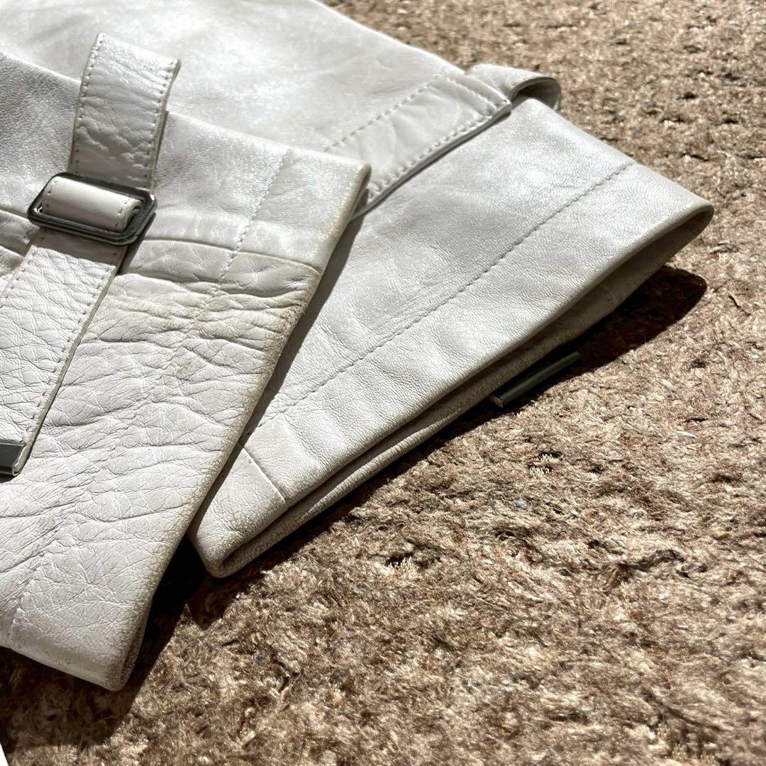 美品✨JIL SANDER ダブル レザートレンチコート ベルト ピンクの猫様