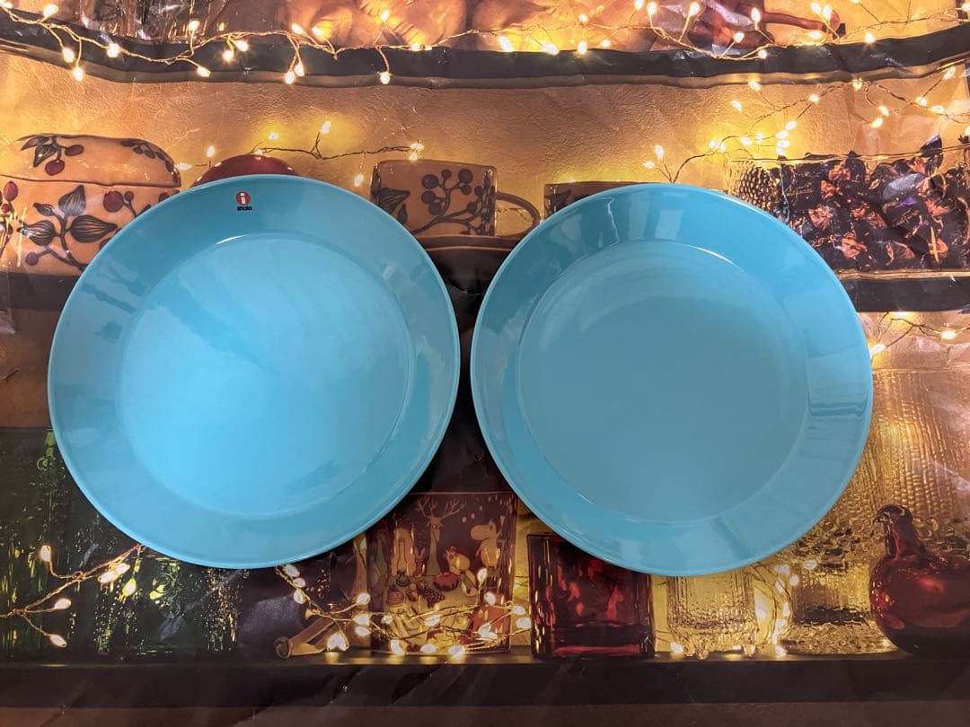 イッタラ　ティーマ　プレート　21cm ターコイズ　新品含む　２枚セット