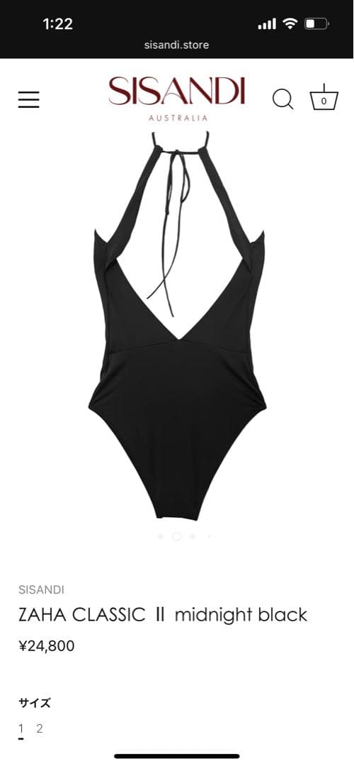 K　新品未使用SISANDI ZAHACLASSIC 水着