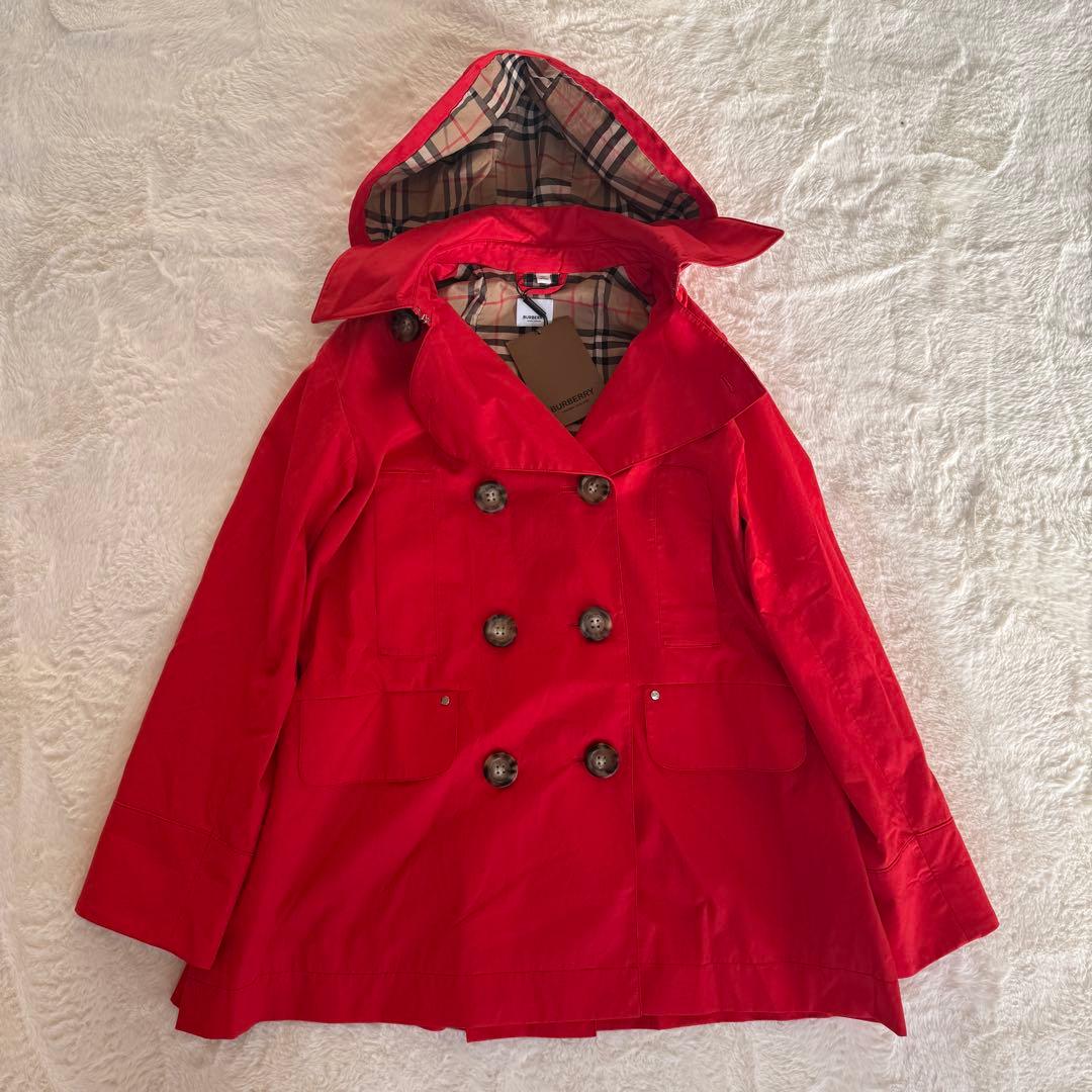 新品未使用　タグ付き　現行　バーバリー　ショートトレンチ コットン　14Y