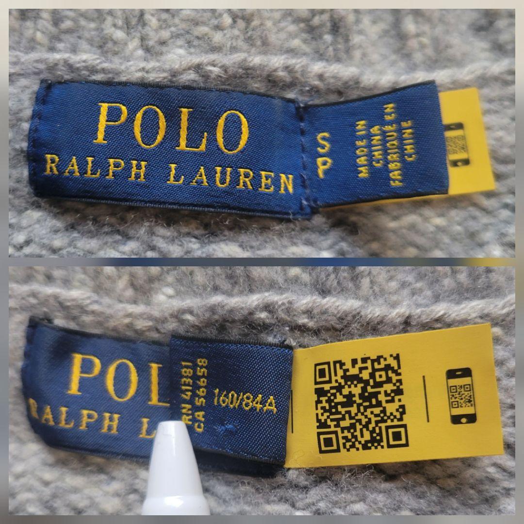 現行✨ポロラルフローレン　デカロゴ クルーネックセーター　カシミヤ　洗える
