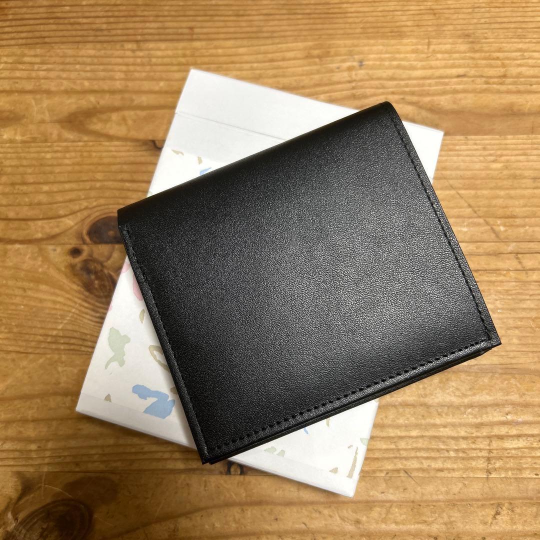 皇居 二つ折り財布 ブラック